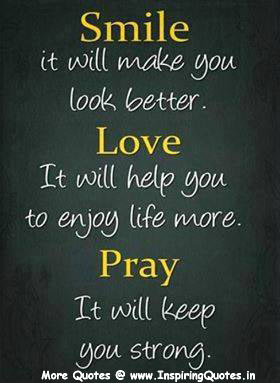 Thought for the Day, Follow Smile, Love Pray Daily, Good 