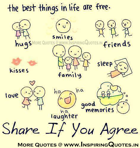 Best things in Life are Free, Life Quotes, Life Things Images