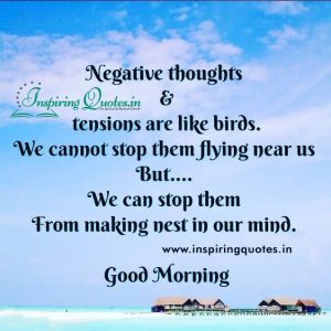 Negative Thoughts & Tensions Good Morning Pictures